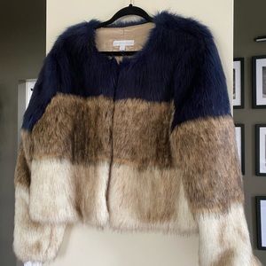 New York & Company Faux Fur Coat